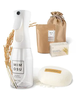 mimosu Rice Water for Hair Growth Shampoo and Conditioner, 2 in 1 Fermented Rice Water Cleansing Shampoo Bar & Conditioning DIY Kit, Curly Girl Method, Self Care Products