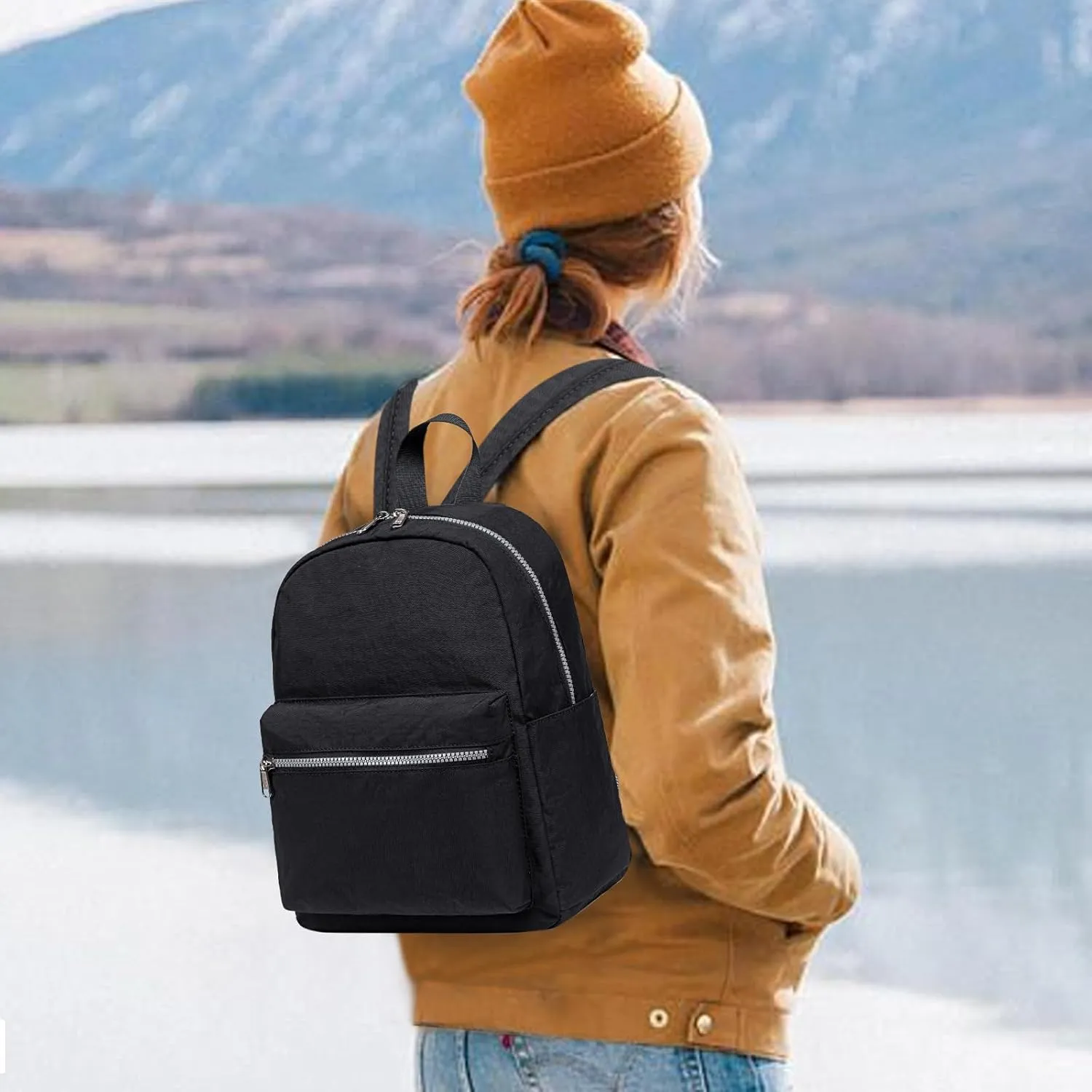 Mini Backpack Women Girls Water-resistant Small Backpack Purse Shoulder Bag for Womens Adult Kids School Travel