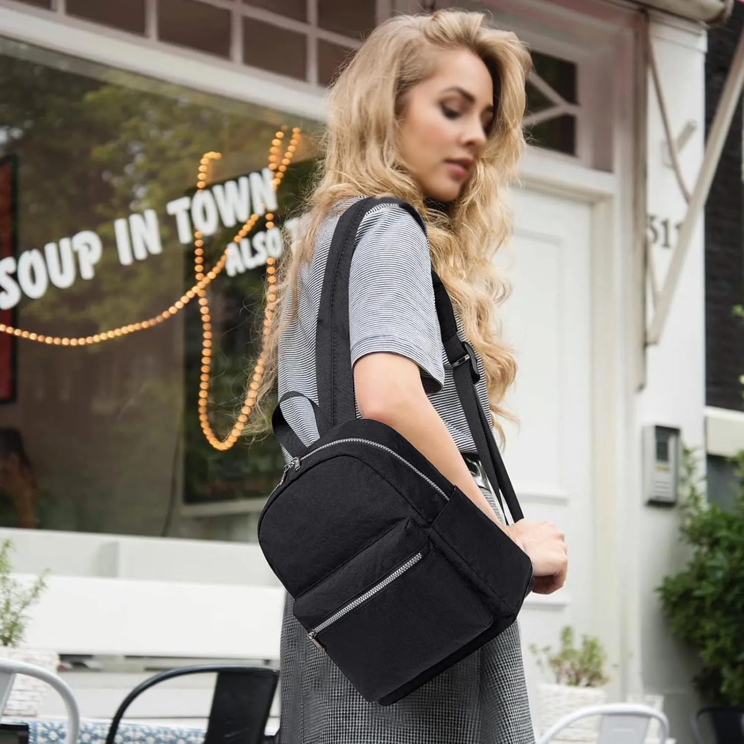 Mini Backpack Women Girls Water-resistant Small Backpack Purse Shoulder Bag for Womens Adult Kids School Travel
