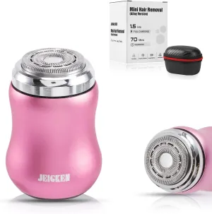 Mini Electric Shaver for Women Face Facial Hair Removal for Women Facial Hair Remover, Ladies Face Razor Shaver for Travel, Cordless Portable, Aluminum Alloy, Valentines Day Gifts for Her (Pink)