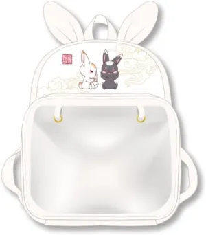 Mo Dao Zu Shi The Founder of Diabolism Wei Wuxian Lan Wangji Rabbit Backpack Shoulder Bag Backbags (white,35cm)