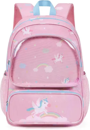 mommore Kids Backpack for Preschool, Kindergarten Water Resistant Daycare Backpack Unicorn Girls Bookbag Age 3-6