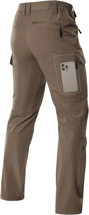 Moosehill Men's Hiking Cargo Pants Lightweight Water-Resistant Quick Dry for Tactical Work Fishing Golf Travel Outdoor Casual
