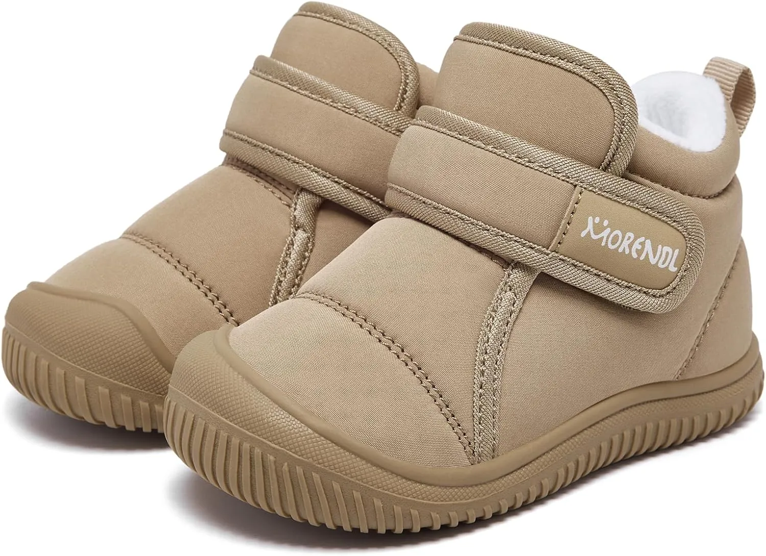 MORENDL Baby Winter Snow Boots for Infant Boys Girls Toddler Water-Resistant First Walker Shoes Warm Lining Soft Sole Anti-Slip Outdoor Booties