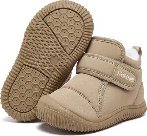 MORENDL Baby Winter Snow Boots for Infant Boys Girls Toddler Water-Resistant First Walker Shoes Warm Lining Soft Sole Anti-Slip Outdoor Booties