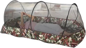 Mosquito Tent,Folding Netting Bed Tent,Portable Mosquito Netting with Bottom,Camping Tent Fine Mesh Mosquito Net for Adults Kids Travel Camping Backyards Canopy Outdoor (Black Net, 2 Person)