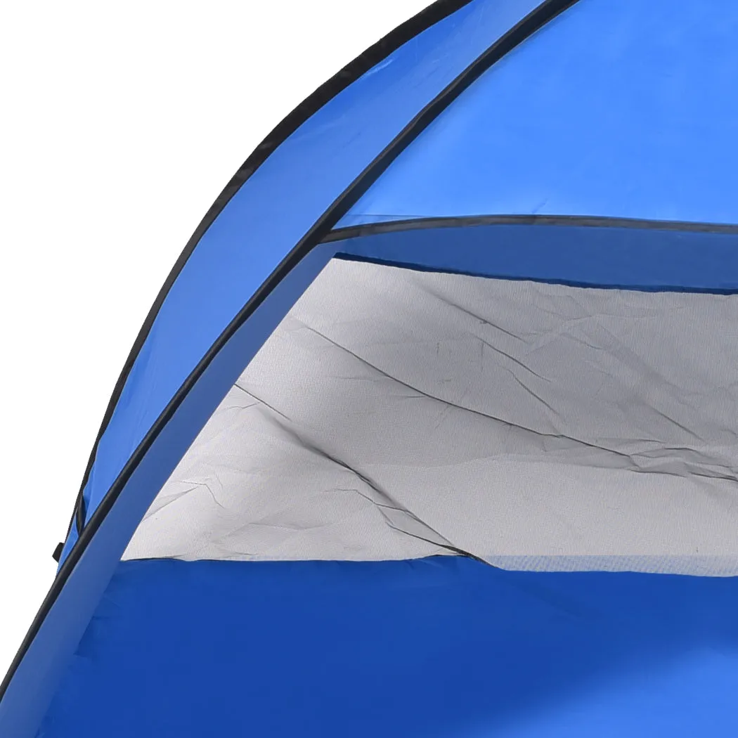 Mountview Pop Up Beach Tent Caming Portable Blue