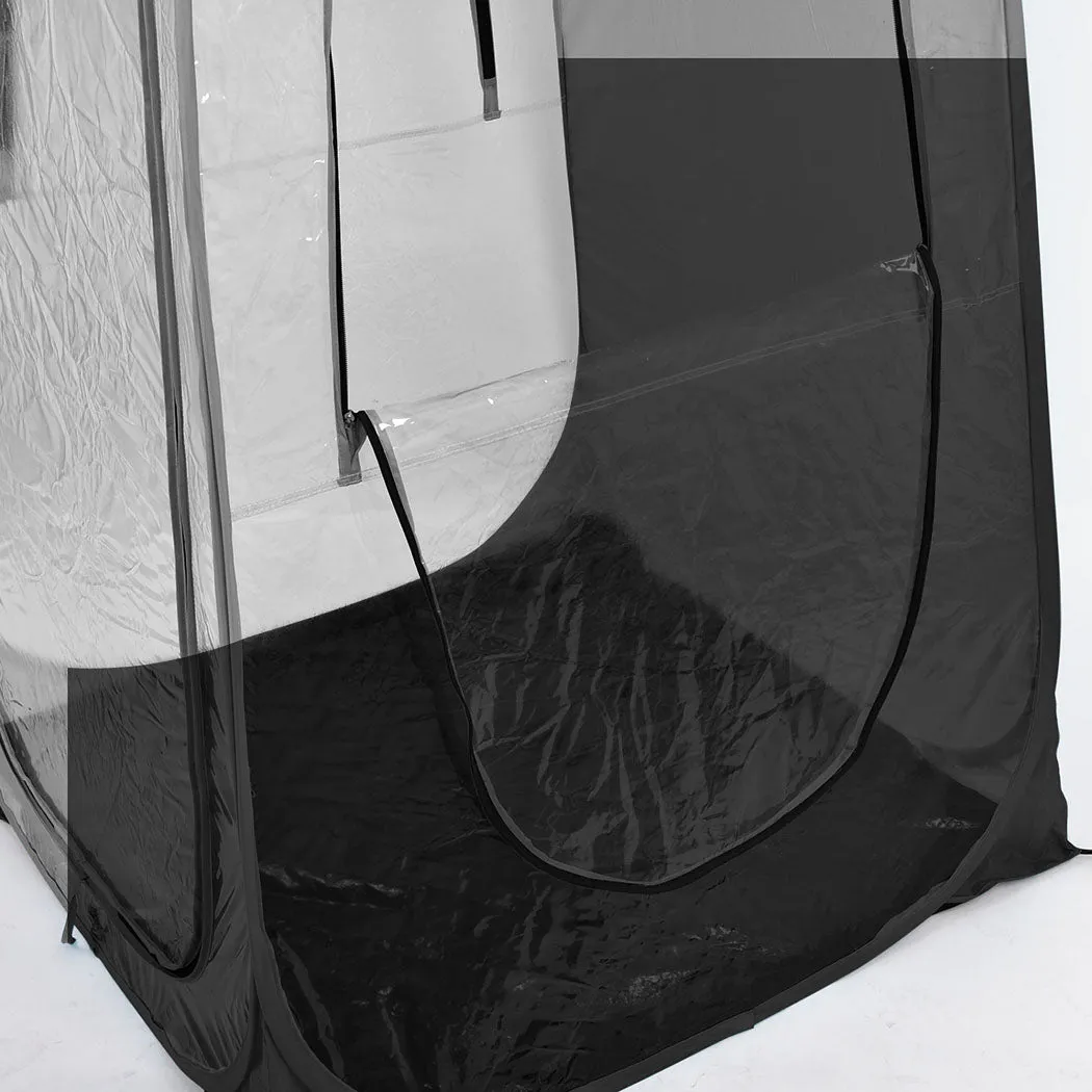Mountview Pop Up Tent Camping Weather Black
