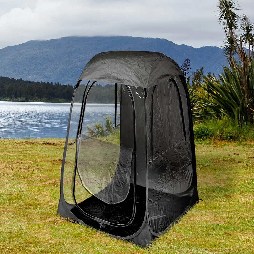 Mountview Pop Up Tent Camping Weather Black