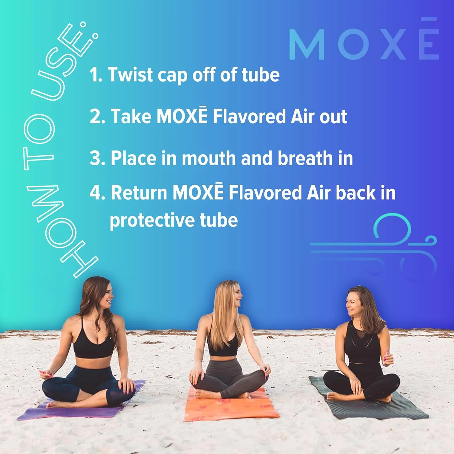 MOXE Natural Air Inhaler Variety 5 Pack | Non Electric Long-Lasting Flavored Air Refreshing Support | Oral Fixation Menthol Essential Oils, Craving Relief
