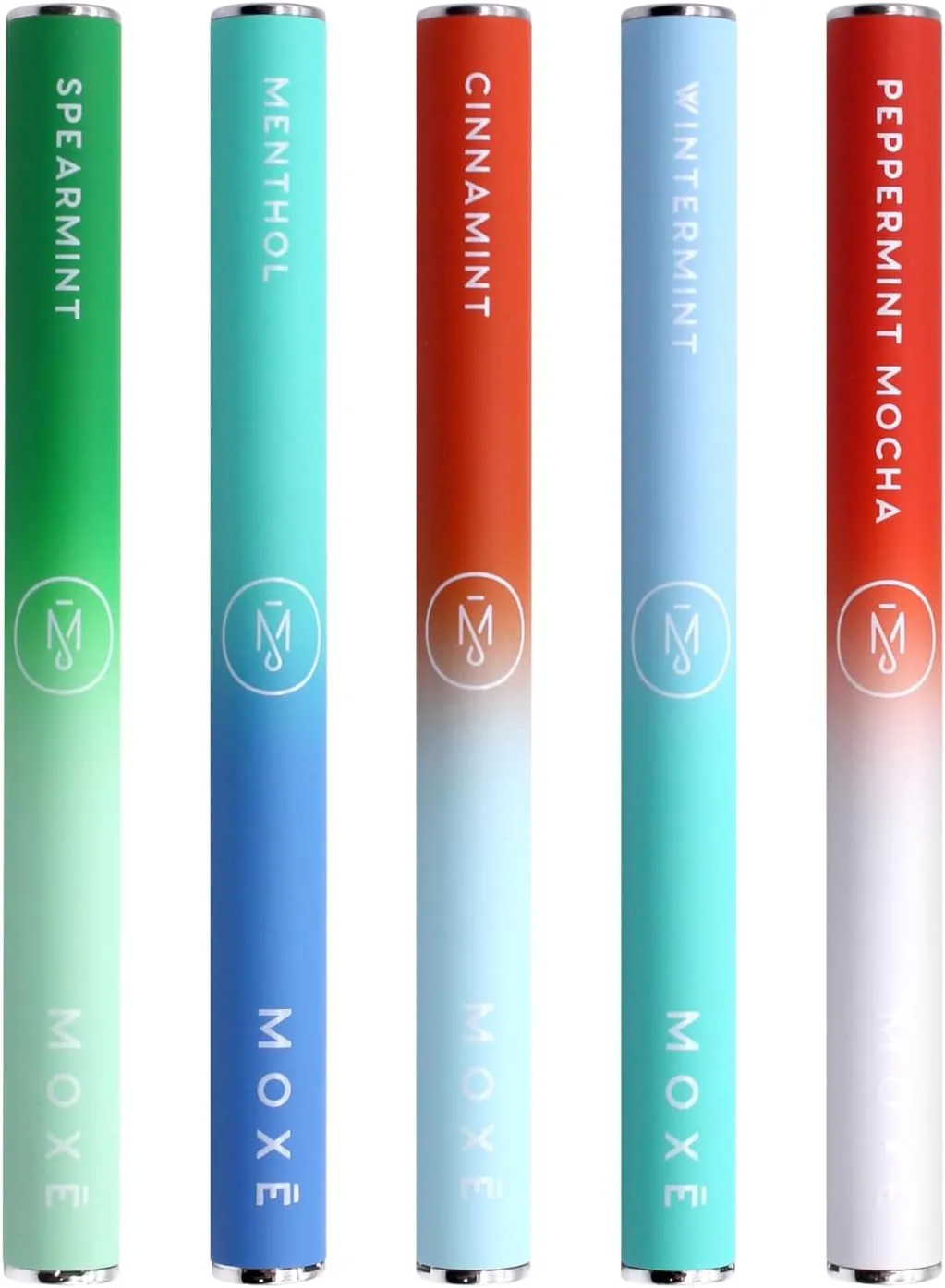 MOXE Natural Air Inhaler Variety 5 Pack | Non Electric Long-Lasting Flavored Air Refreshing Support | Oral Fixation Menthol Essential Oils, Craving Relief