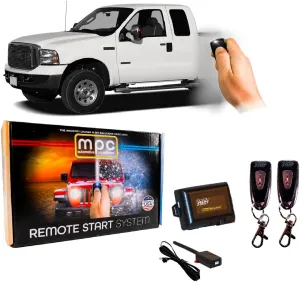 MPC Complete 1-Button Remote Start Kit Compatible with Ford F-250 2005-2006 Super Duty