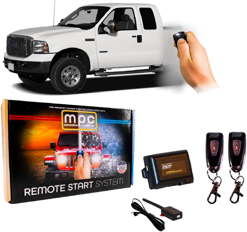 MPC Complete 1-Button Remote Start Kit Compatible with Ford F-250 2005-2006 Super Duty