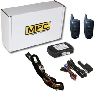 MPC Plug-n-Play 4-Button 2-Way Remote Start Kit Compatible with 2011 Jeep Commander - T-Harness - Includes (2) Extended Range 4-Button 2-Way Extended Range Remotes - USA Tech Support