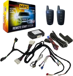 MPC Plug N Play Remote Starter Compatible with 2016-2024 Lexus RC300 |Push to Start| |Gas| with T-Harness - (2) Extended Range 4-Button 2-Way Remotes - Up to 1,500 ft