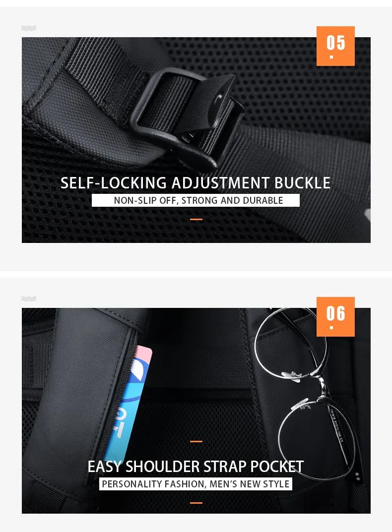 Multifunction High Capacity 17 inch Laptop Backpack with USB Charging
