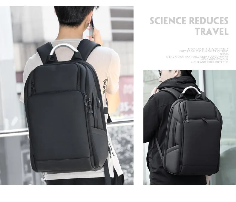 Multifunction High Capacity 17 inch Laptop Backpack with USB Charging