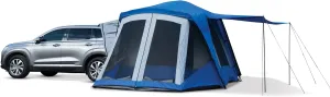 Napier Sportz SUV Tent with Screen Room | 10'x10' Vehicle Camping Tent with 7'x6' Screen Room and Awning | Fits All CUVs, SUVs, Minivans | Sleeps 6 Adults | Blue/Gray | Model 84000