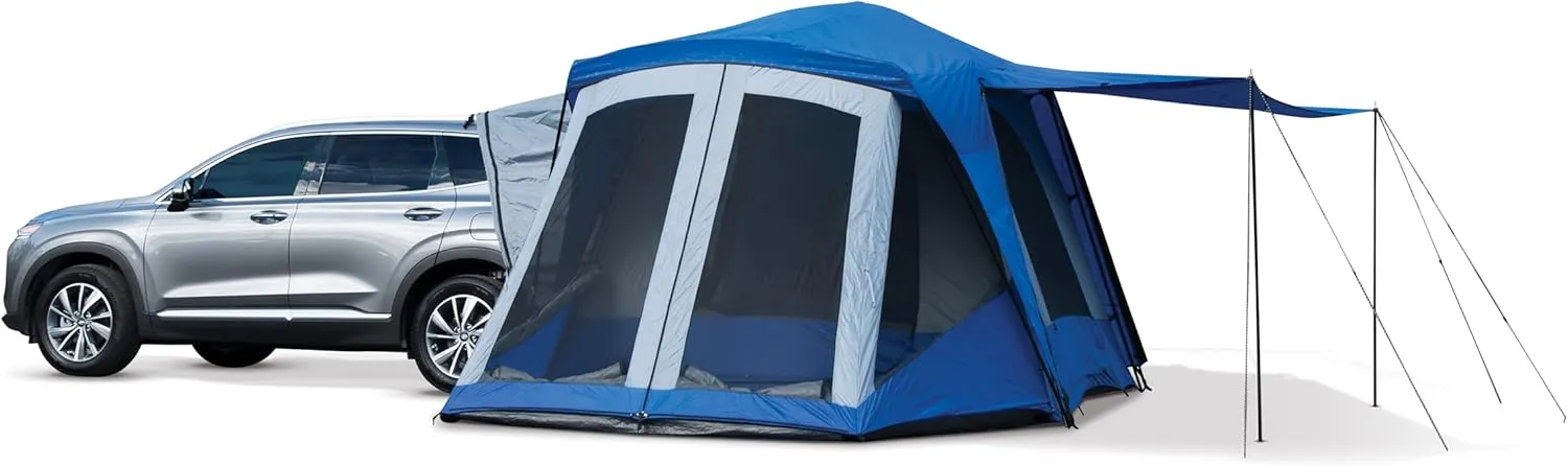 Napier Sportz SUV Tent with Screen Room | 10'x10' Vehicle Camping Tent with 7'x6' Screen Room and Awning | Fits All CUVs, SUVs, Minivans | Sleeps 6 Adults | Blue/Gray | Model 84000
