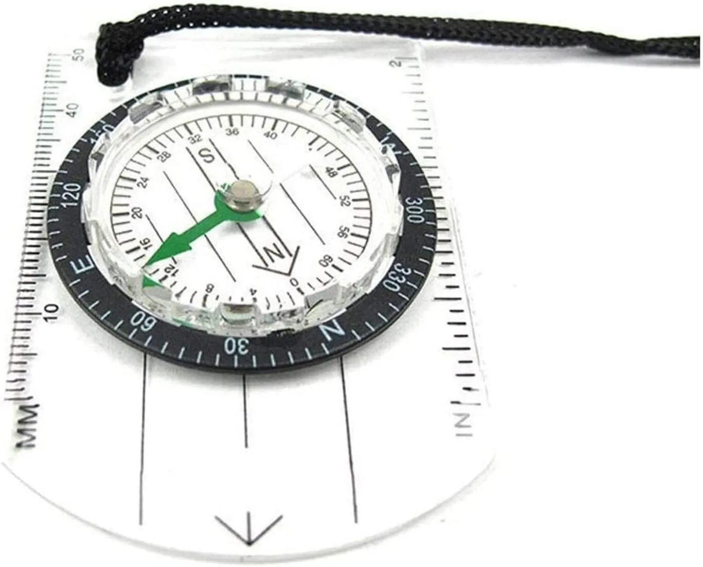 Navigation Compass, Outdoor Compass for Map Reading, Lightweight Map Ruler, Orienteering Compass for Survival Mountaineering or Hiking