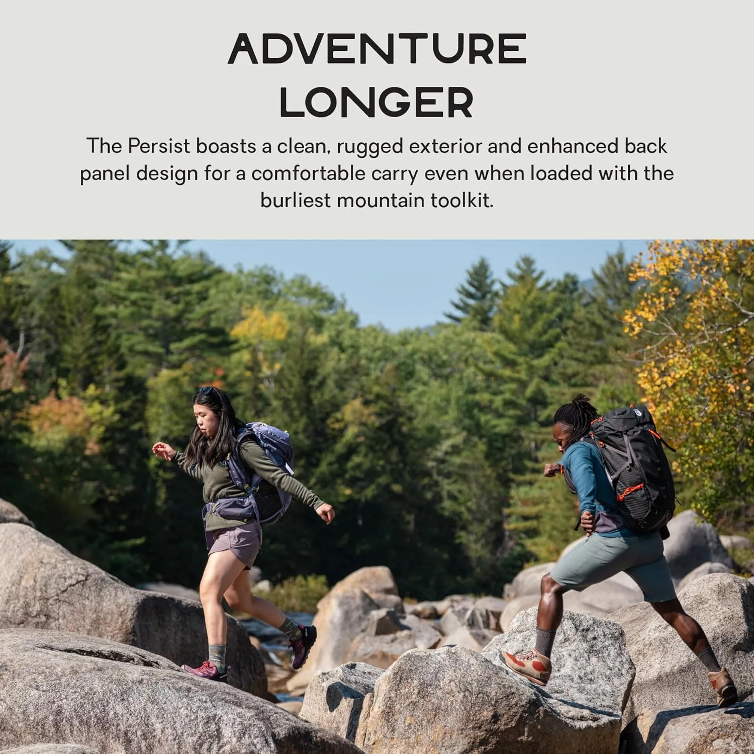 NEMO Equipment Persist Women's 45L Endless Promise All-Adventure Backpack - Black - 45L