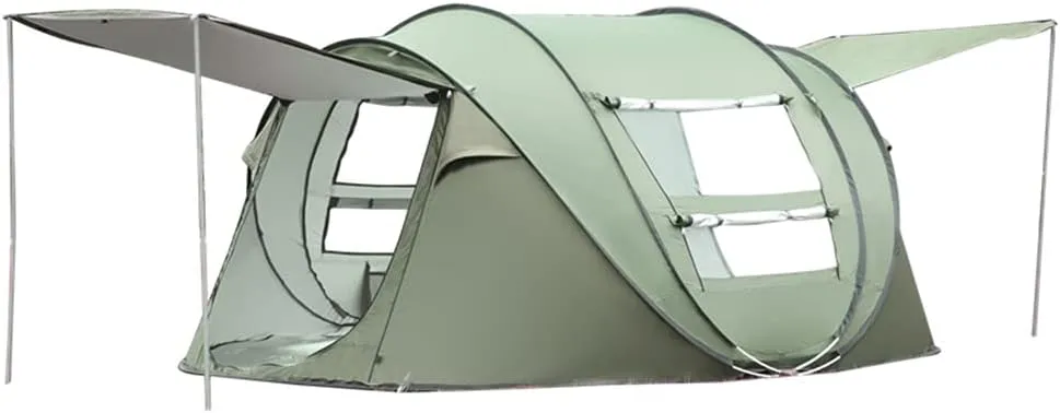 NIEH Instant Family Tent for Camping,Hiking & Traveling Automatic Camping Tent 2 Second Setup Pop Up Tent - 2 Big Doors and 2 Mesh Windows