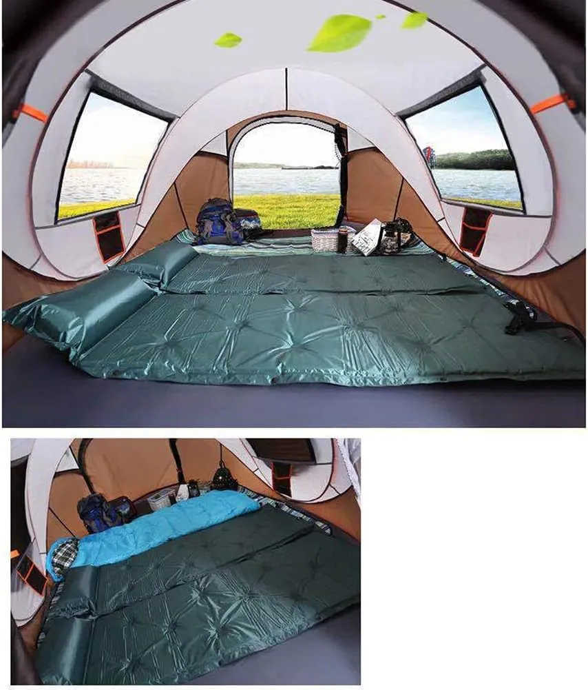 NIEH Instant Family Tent for Camping,Hiking & Traveling Automatic Camping Tent 2 Second Setup Pop Up Tent - 2 Big Doors and 2 Mesh Windows