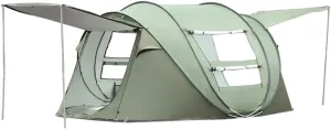 NIEH Instant Family Tent for Camping,Hiking & Traveling Automatic Camping Tent 2 Second Setup Pop Up Tent - 2 Big Doors and 2 Mesh Windows