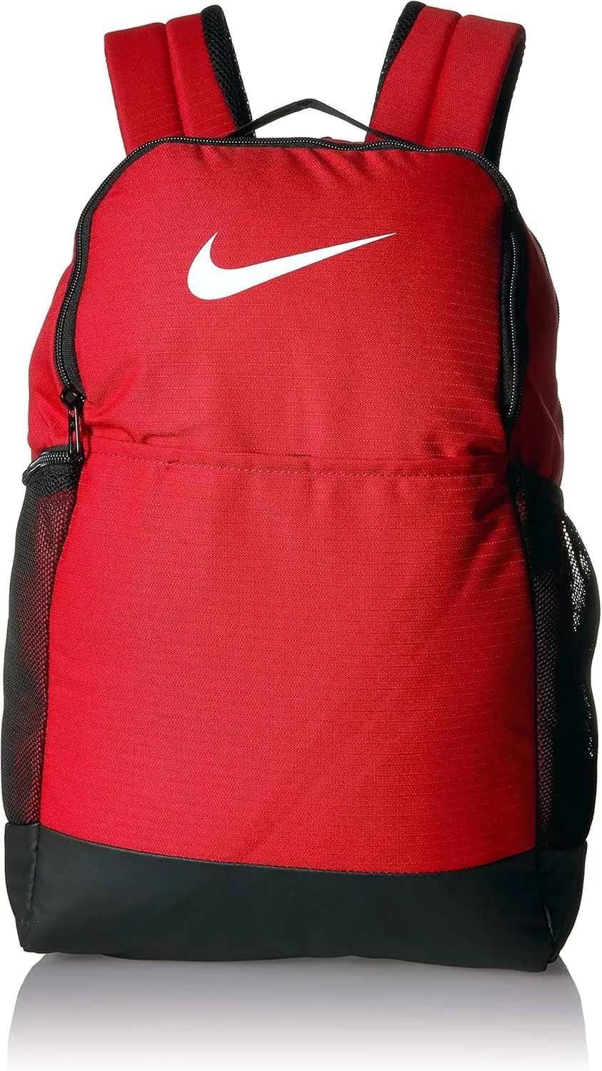 Nike Brasilia Medium Training Backpack, Nike Backpack for Women and Men with Secure Storage & Water Resistant Coating, University Red/Black/White