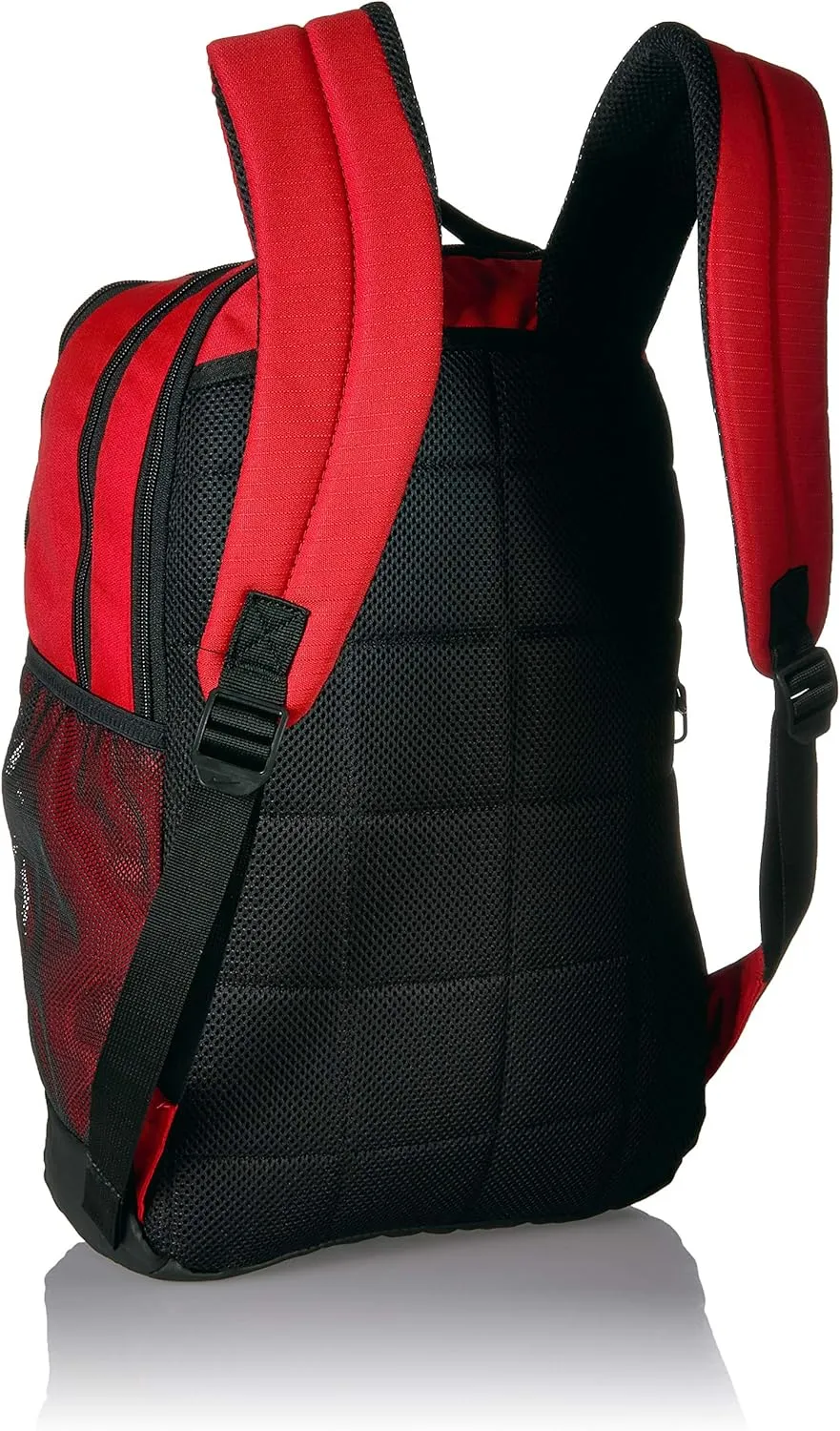 Nike Brasilia Medium Training Backpack, Nike Backpack for Women and Men with Secure Storage & Water Resistant Coating, University Red/Black/White