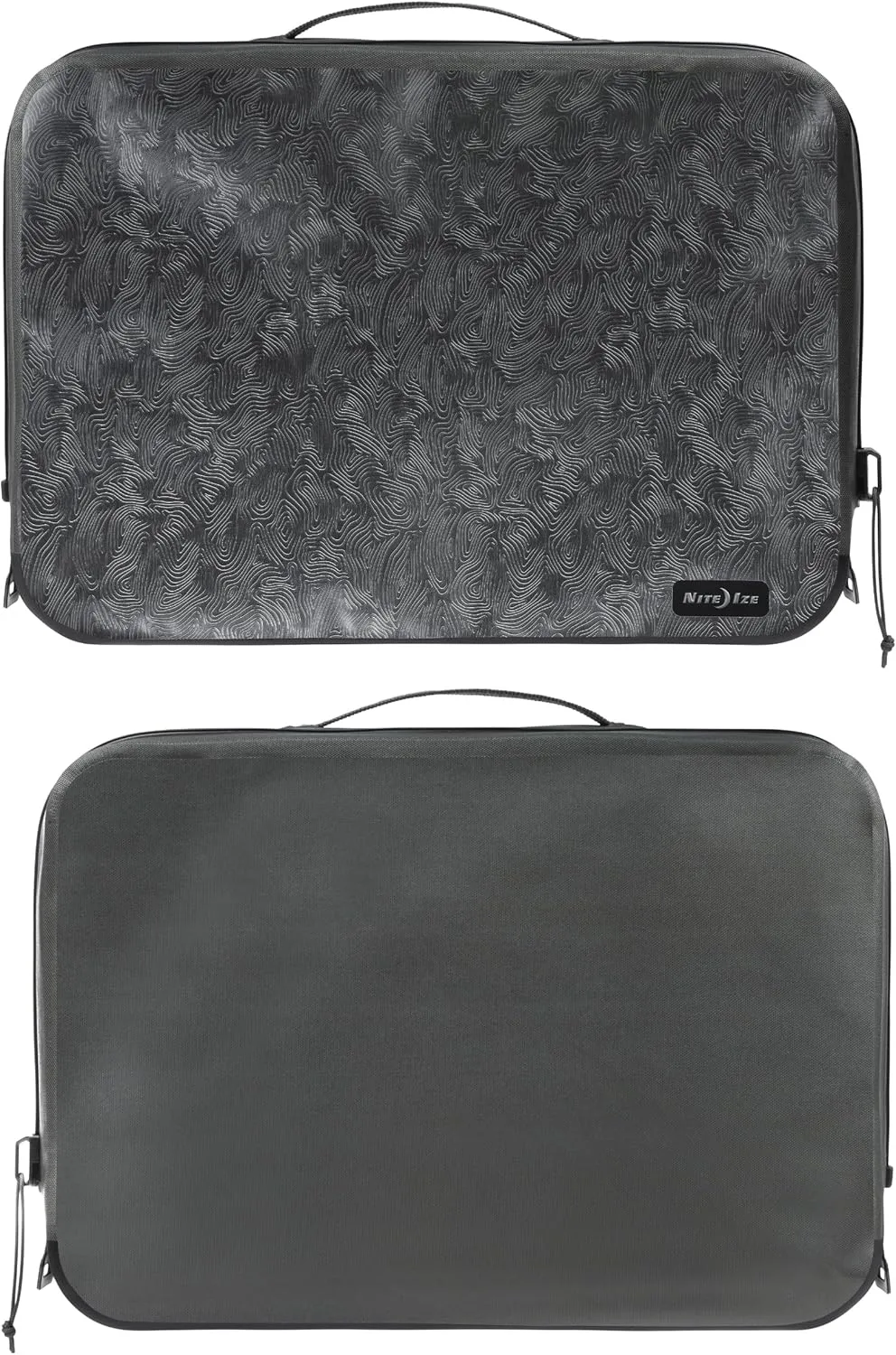 Nite Ize RunOff Waterproof Packing Cube - Waterproof Packing Cube for Travel - Dry Travel Bag with Compression - Charcoal, Large