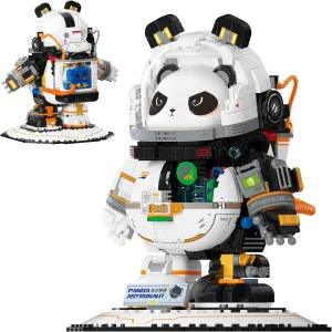 NUTCRACKER Space Panda Astronaut Building Blocks Kits - Animals Panda Toy Building Set for Adult, Cool Space Panda Collection Display Model, Birthday for Boys Girls 8  Age (829 Pieces)