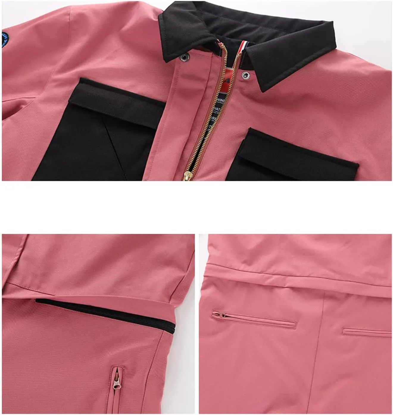 NVBHOF Women's One Piece Ski Suits, Women High Waterproof Windproof One Piece Hooded Ski Suits, for Skiing