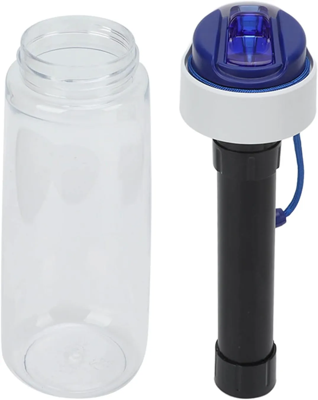 oceanside Ultra-Filtration Filtered Water Bottle, Water Bottle with Filter Portable Removable Washable Multi Layer Filtration Purified Water Bottle for Cycling
