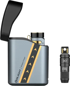OLIGHT Baton4 Premium Edition EDC Flashlight 1300 Lumens with Type-C Charging Case Bundle with IMINI 2 Rechargeable Keychain 50 lm Compact and Portable Mini Light