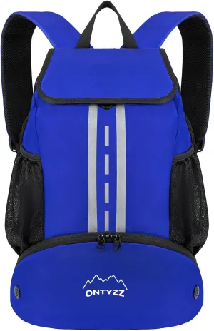 ONTYZZ Sports Backpack with Drawstring Closure Basketball Backpack with Shoe Compartment Swim Beach Bag