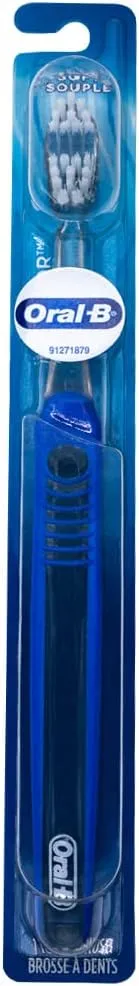Oral-B Indicator Toothbrushes 35, Compact Soft (Colors Vary) - Pack of 4