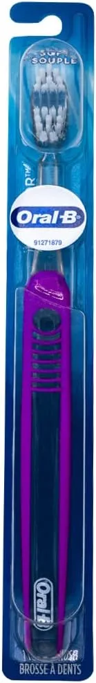 Oral-B Indicator Toothbrushes 35, Compact Soft (Colors Vary) - Pack of 4
