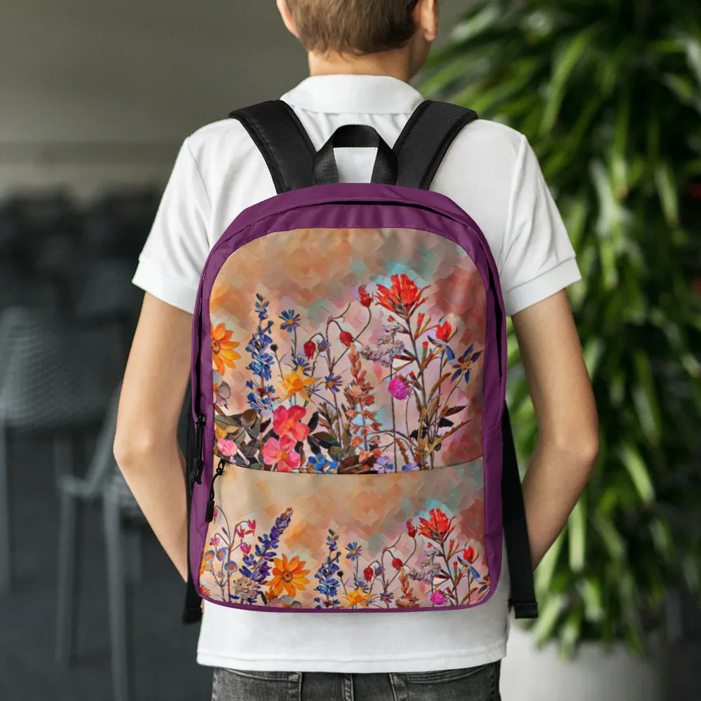 Oregon Wildflowers - Digital Art - Backpack