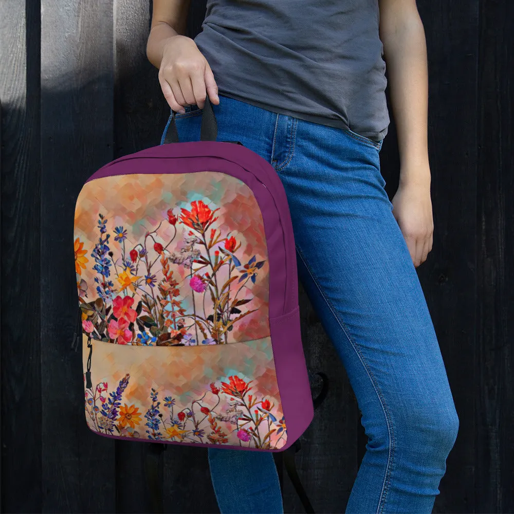 Oregon Wildflowers - Digital Art - Backpack