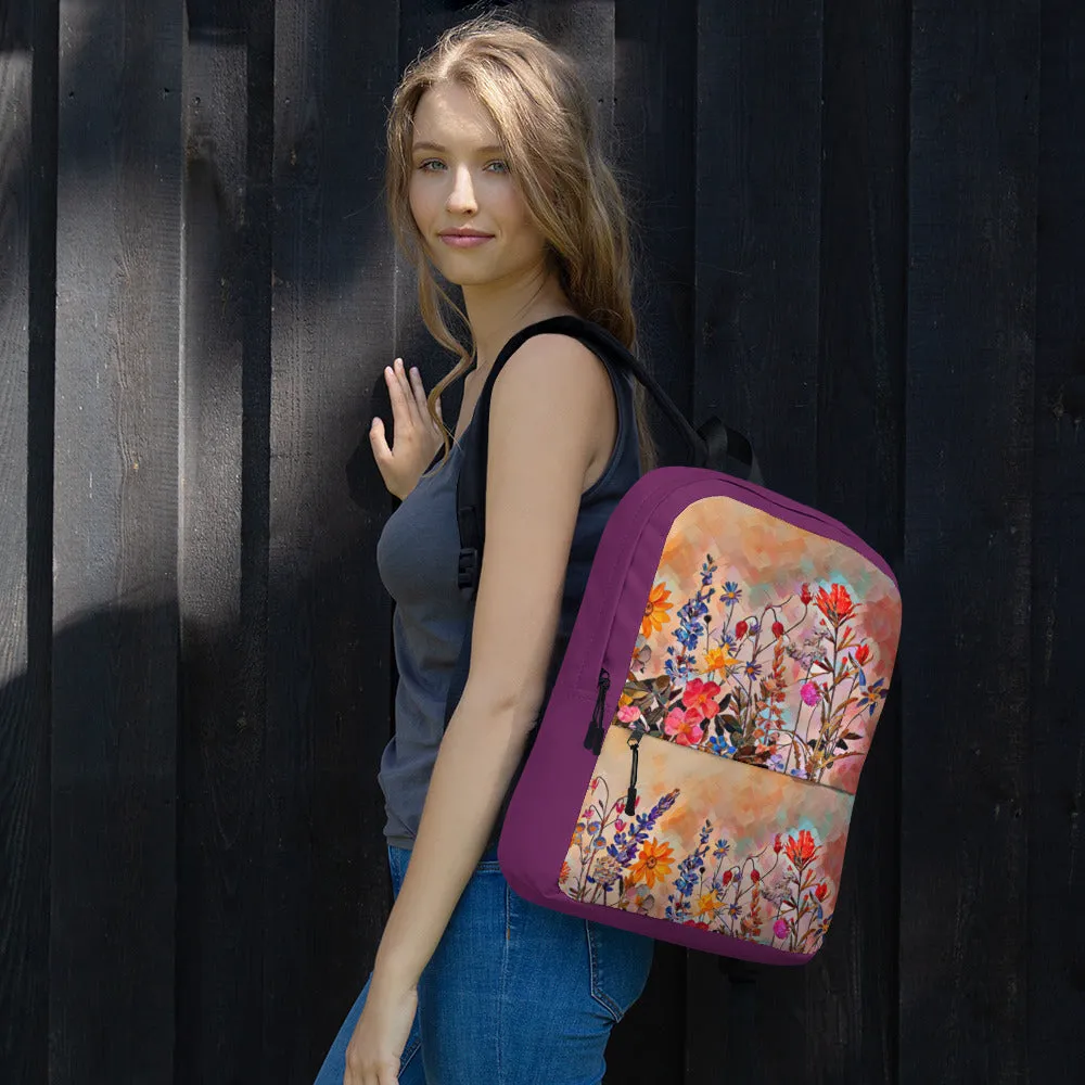 Oregon Wildflowers - Digital Art - Backpack