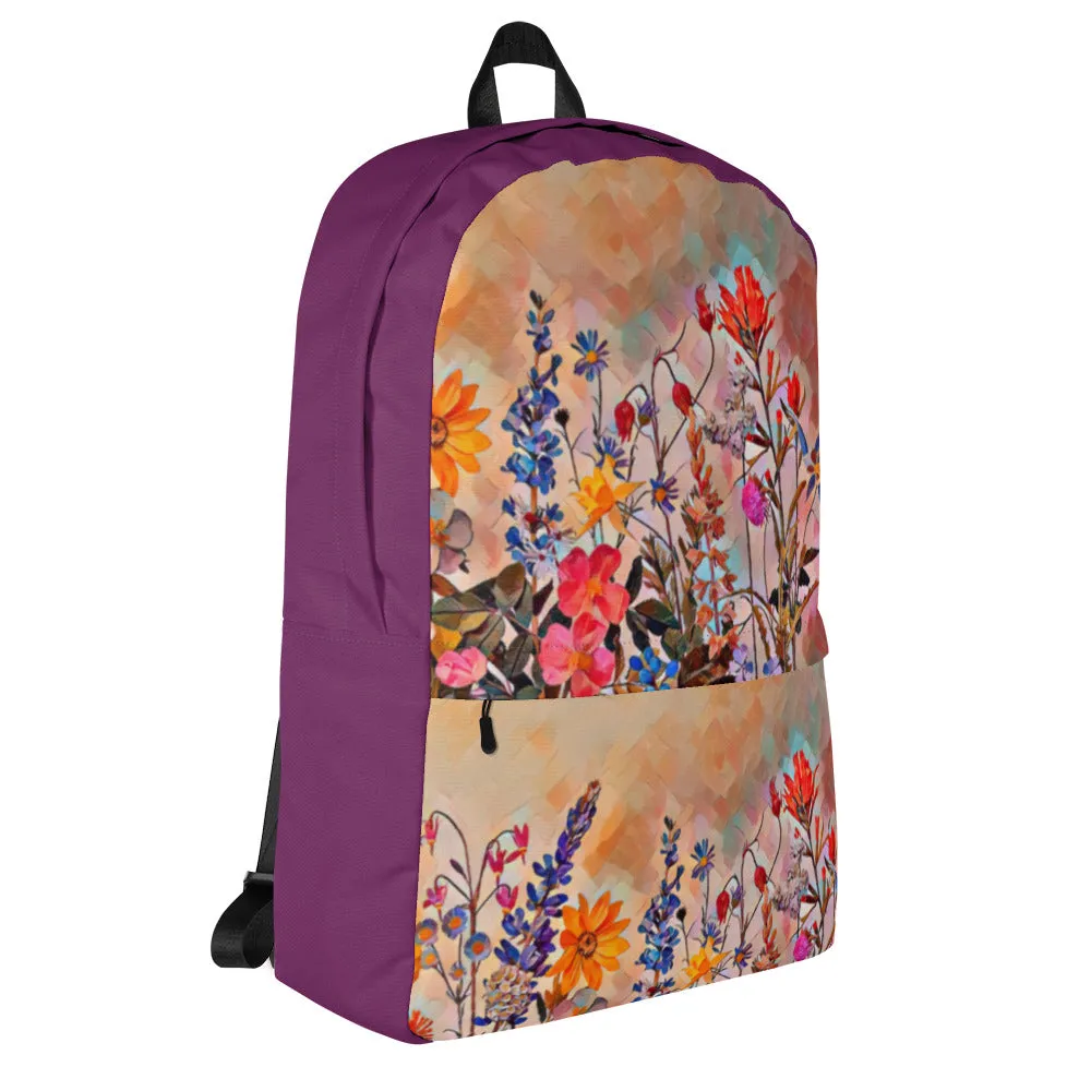 Oregon Wildflowers - Digital Art - Backpack