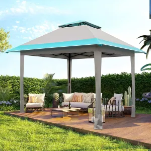 Outdoor Canopy Tent, 10x10 ft Pop Up Canopy Tent, Easy Up Instant Outdoor Canopy,Commercial Canopy,Great for Farm Markets,Easy Set Up Tent Canopy, 100 sqft of Shade 300 x 300 x 280CM
