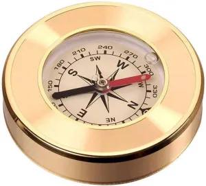 Outdoor Car Compass Mountaineering Compass Copper Shell, Camping Handheld Pocket Compass Luminous Precision High for Camping Hiking Travel Navigation Outdoor Equipment Compass Gold,Best Surviva