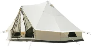 Outdoor Family Camping Camping Tent Polyester-Cotton Fabric Wear-Resistant and Tear-Resistant Waterproof and Sun-Proof Double-Layer Tent Door
