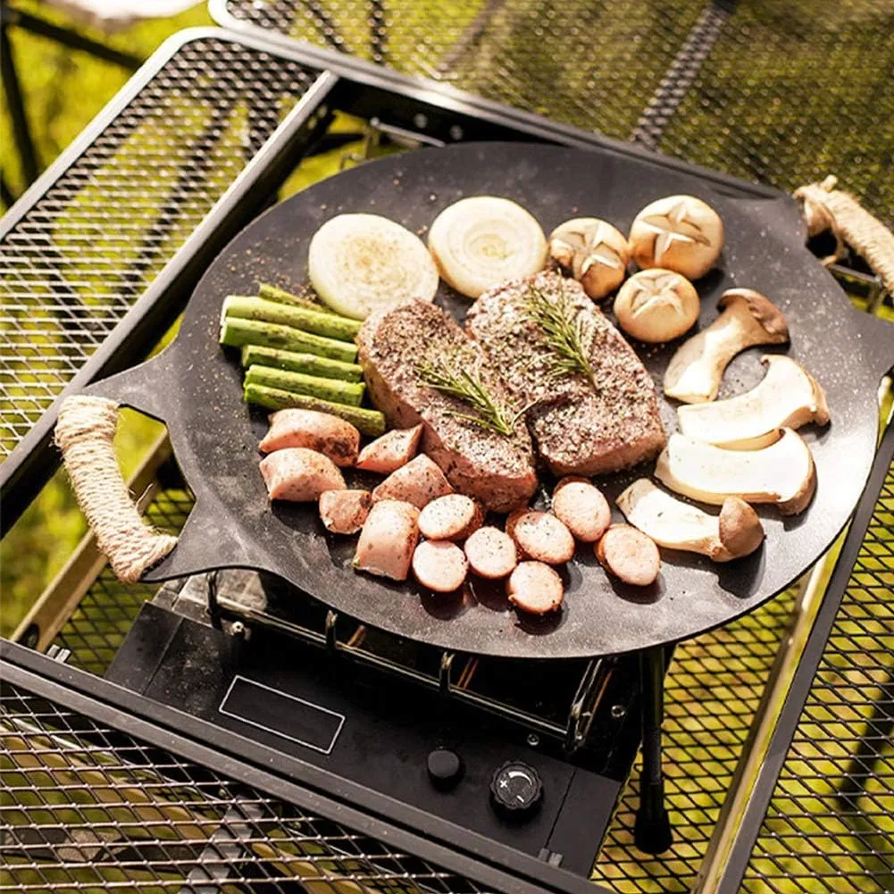 Outdoor Mobile Kitchen Iron Mesh Table, Portable Folding Camping Aluminum Alloy Picnic Barbecue Table Self-Driving Equipment Kitchen Console,F