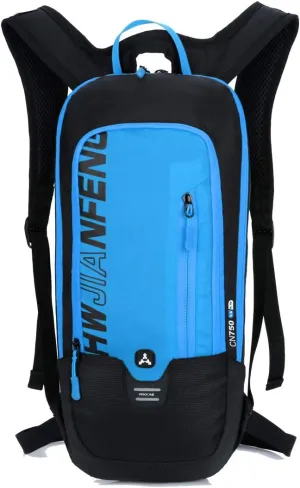 Outdoor Riding Backpack, Outdoor Sport Backpack with Water Bladder Design Biking Backpack Bike Rucksack Hydration Backpack Outdoor Gear for Skiing Running Hiking Cycling Backpack (Blue)