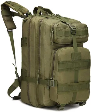 Outdoor Sports Pack Hiking Bag Tactical Rucksack Camo Knapsack Combat Camouflage Molle Upgraded Tactical 40L 3P Backpack - Green