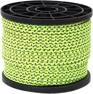 Outdoor Use Reflective Rope Tent Fixed Rope 4mm Guy Lines Bright Clothesline Rope for Camping Hiking