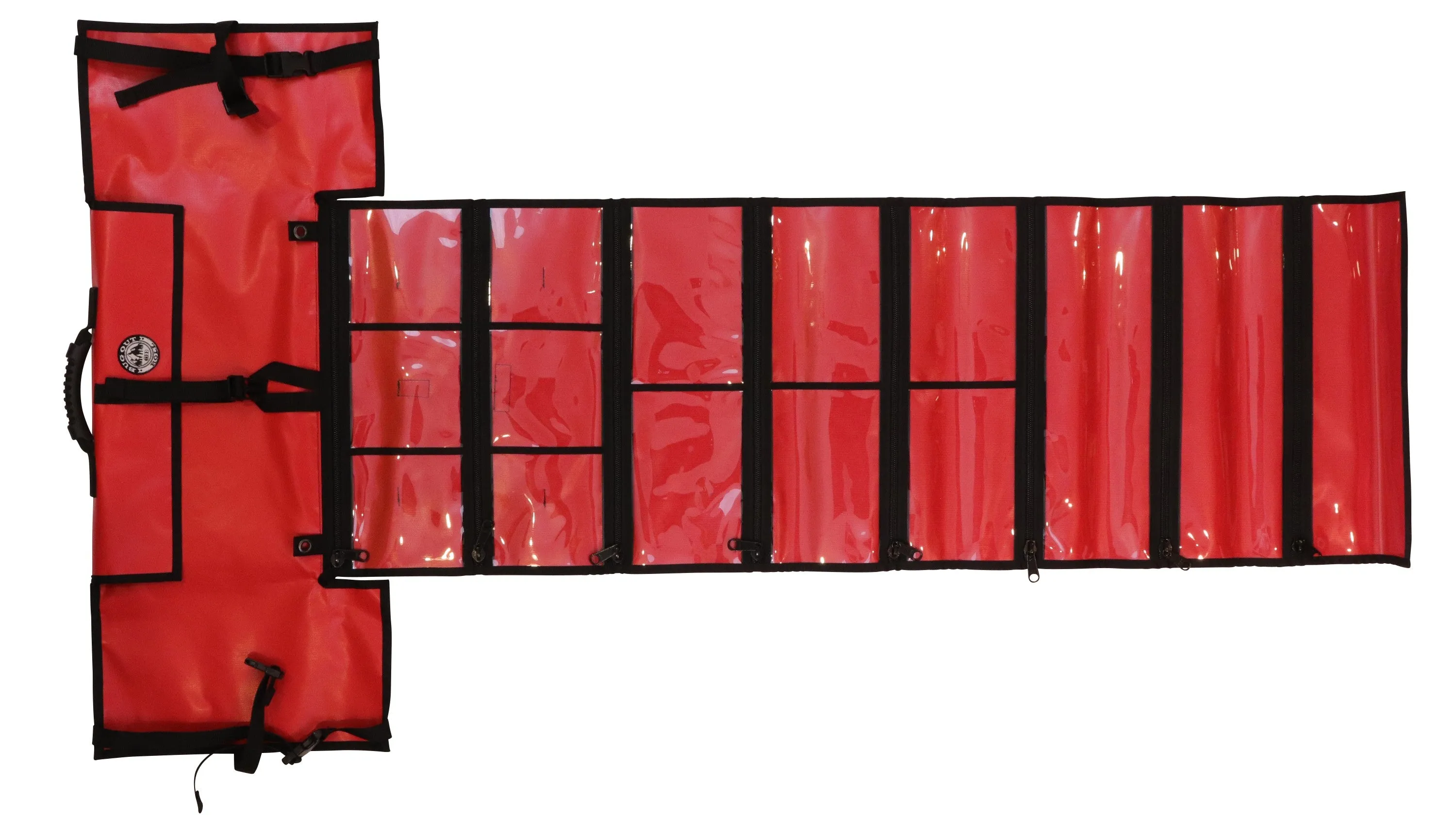 PackRoll (FIRST AID RED) Non-Modular Bug Out Roll
